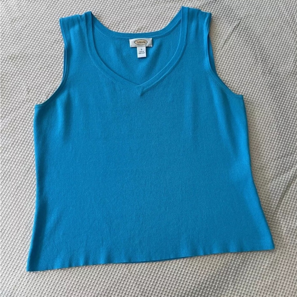 talbots sleeveless top blouse Size L